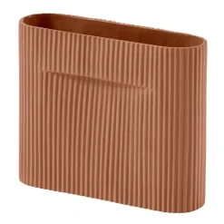 Vase Ridge 16,5 cm, Terracotta