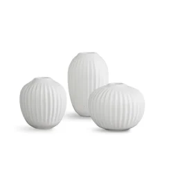 Vases miniatures Hammershøi lot de 3, blanc