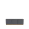 Vass 40 135 table d'appoint, Storm grey, chêne blanc p2 base