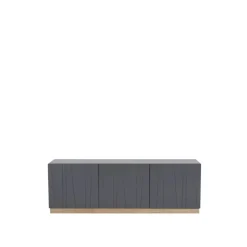 Vass 40 135 table d'appoint, Storm grey, chêne blanc p2 base