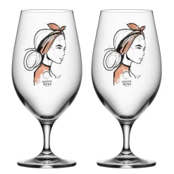 Verre à bière All about you 40 cl Lot de 2, Near you beer (rusty orange)