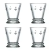 Verre à boire Abeille 26 cl, lot de 4, Transparent