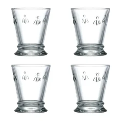 Verre à boire Abeille 26 cl, lot de 4, Transparent