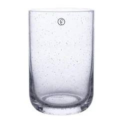 Verre à boire Ernst en verre bullé 50 cl lot de 2, Clair