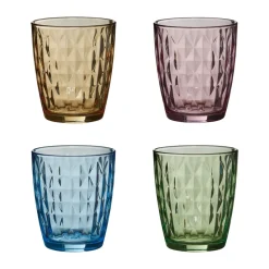 Verre à boire Mosaic 34 cl, lot de 4, Multicolore