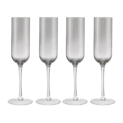 Verre à champagne Fuumi 22 cl lot de 4, Smoke - clair