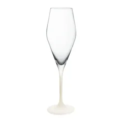 Verre à champagne Manufacture Rock 26 cl, lot de 4, Transparent-blanc