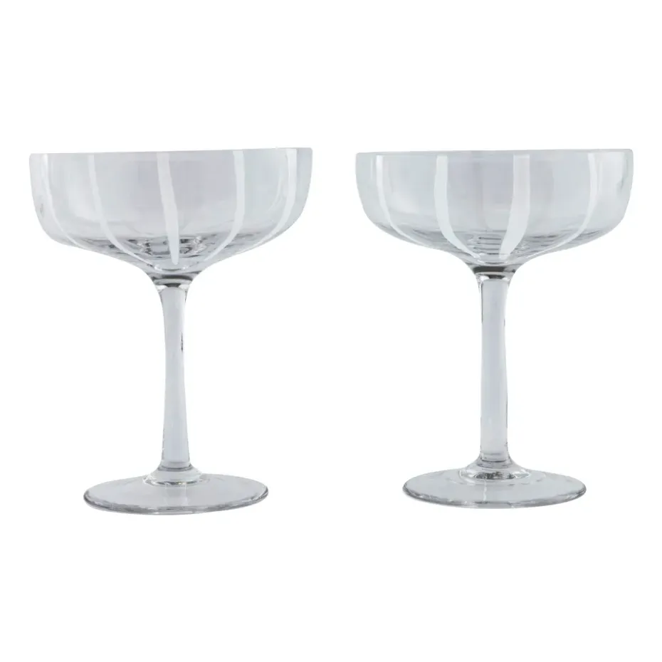 Verre à champagne Mizu coupe Lot de 2, Clear