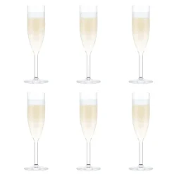 Verre à champagne Oktett Lot de 6, 12 cl