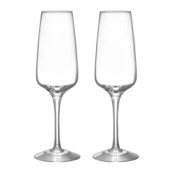 Verre à champagne Pulse 28 cl Lot de 2, Transparent