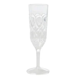 Verre à champagne Rice acrylique, Transparent