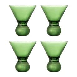 Verre à cocktail Corliss, lot de 4, Vert