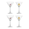 Verre à cocktail Misa 17 cl Lot de 4, Clear-flamingo, clear-pineapple