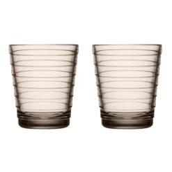 Verre à eau Aino Aalto 22 cl lot de 2, Lin