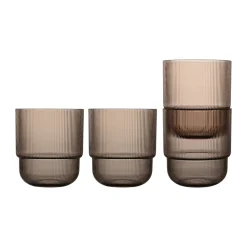 Verre à eau Billi 40 cl lot de 4, Marron