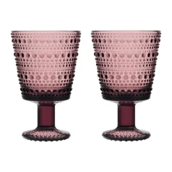 Verre à eau sur pied Kastehelmi 26cl lot de 2, Callune