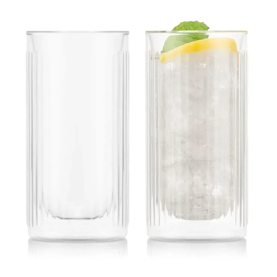 Verre à gin à double paroi Douro Bar 30 cl Lot de 2, Clair