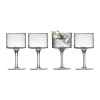 Verre à gin tonic Palermo Gold 32 cl, lot de 4, Transparent-or