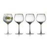Verre à gin tonic Palermo Gold 65 cl, lot de 4, Transparent-or
