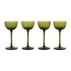 Verre à liqueur Host Lot de 4, Vert mousse
