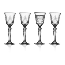 Verre à liqueur sur pied Melodia 5 cl, lot de 4, Clear