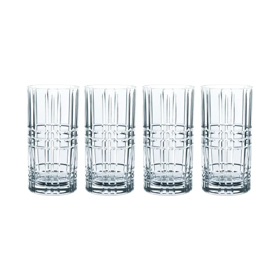 Verre à long drink Square lot de 4, 44 cl