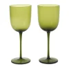Verre à vin blanc Host 30 cl Lot de 2, Vert mousse