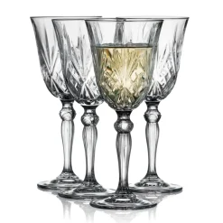 Verre à vin blanc Melodia 21 cl, lot de 4, Cristal