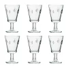Verre à vin Fleur de Lys 24 cl, lot de 6, Transparent