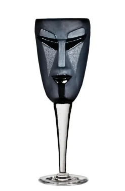 Verre à vin Kubik, noir