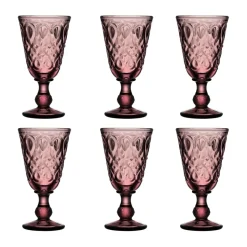 Verre à vin Lyonnais 23 cl, lot de 6, Améthyste