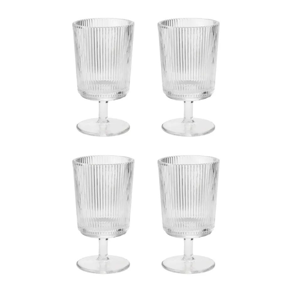 Verre à vin Pilastro 18 cl Lot de 4, Clear