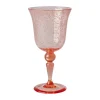 Verre à vin Rice Bubble Design 36 cl, Peach