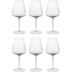 Verre à vin rouge Bernadotte Lot de 6, Cristalline