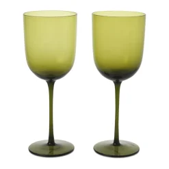 Verre à vin rouge Host 36 cl Lot de 2, Vert mousse