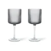 Verre à vin rouge Ripple 32,5 cl Lot de 2, Smoked grey