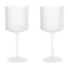 Verre à vin rouge Ripple 32,5 cl Lot de 2, Frosted