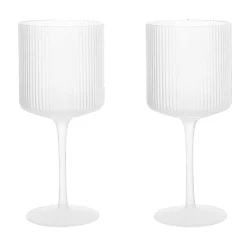 Verre à vin rouge Ripple 32,5 cl Lot de 2, Frosted