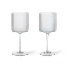 Verre à vin rouge Ripple 32,5 cl Lot de 2, Clear
