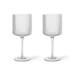 Verre à vin rouge Ripple 32,5 cl Lot de 2, Clear