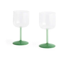 Verre à vin Tint 25 cl Lot de 2, Clear-jade light green-jade dark green