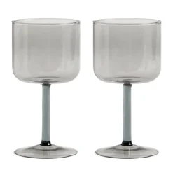 Verre à vin Tint 25 cl Lot de 2, Gris