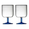Verre à vin Torino 30 cl lot de 2, Clear-blue