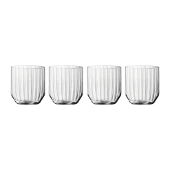 Verre à whiskey Linear tumbler 34,5 cl Lot de 4, Clair