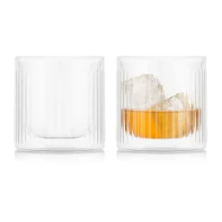 Verre à whisky à double paroi Douro Bar dubbelväggigt whiskeyglas 30 cl Lot de 2, Clair