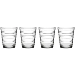 Verre Aino Aalto Lot de 4 22cl, Transparent