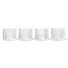 Verre bas Ripple Lot de 4, Clear