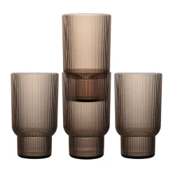 Verre Billi 43 cl lot de 4, Marron