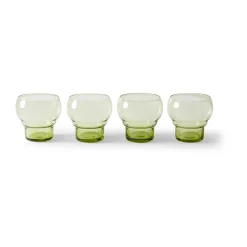 Verre Bulb 70's 27 cl lot de 4, Mint green