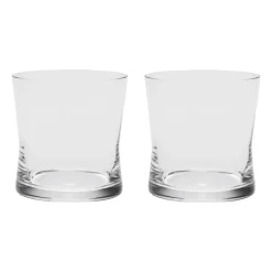 Verre Grace Double Old Fashioned 39 cl, lot de 2, Transparent